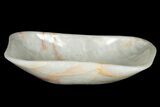 Polished Banded Onyx (Aragonite) Decorative Bowl - Morocco #251136-2